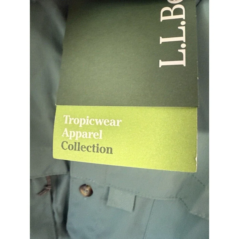 L.L Bean UPF 50+ Tropic Wear Shirt Sun Smart Hiking Short Sleeve XL  Mens‎ NWT